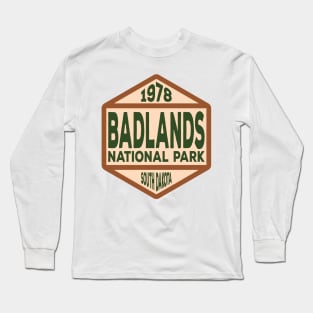 Badlands National Park badge Long Sleeve T-Shirt